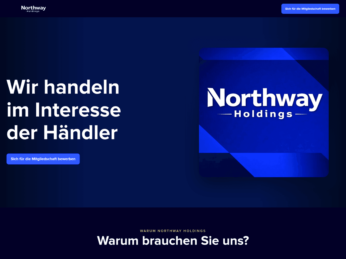 Screenshot der Webseite Northwayholdinge (northwayholdinge.com)