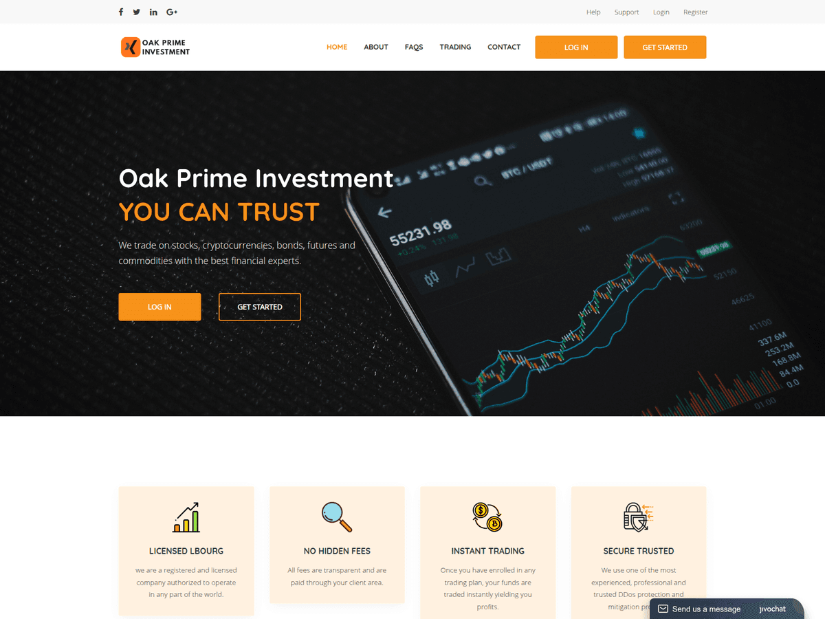 Screenshot der Webseite Oakprimeinvestments (oakprimeinvestments.com)