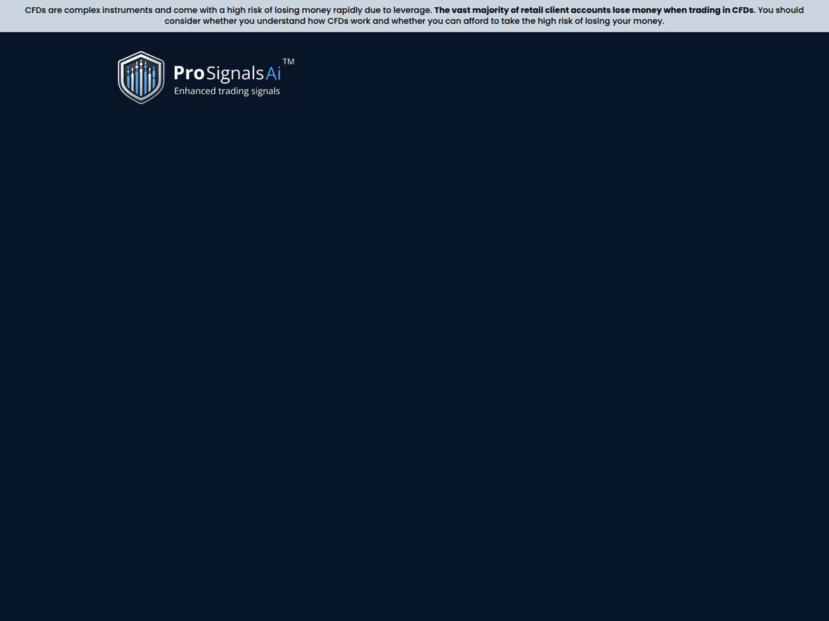 Screenshot der Webseite Prosignalsai (prosignalsai.com)
