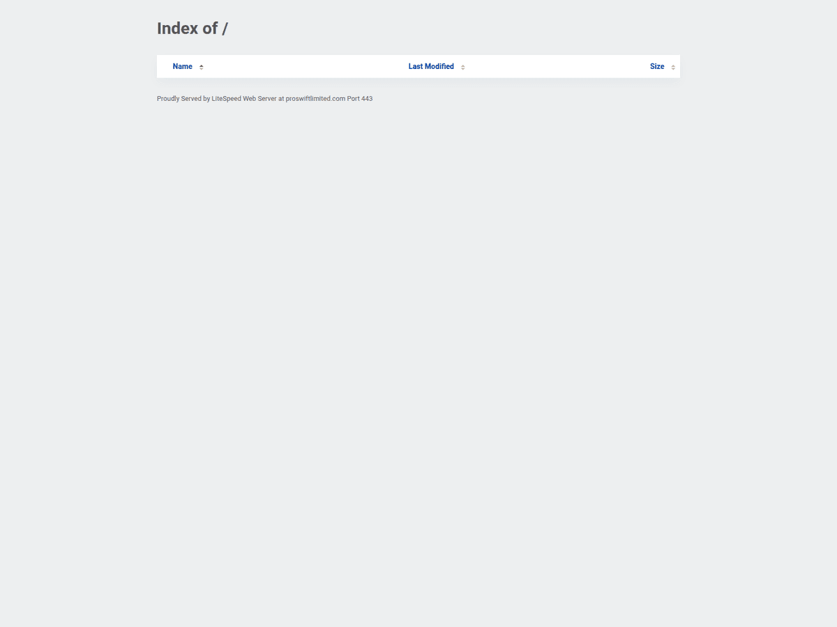 Screenshot der Webseite Proswiftlimited (proswiftlimited.com)