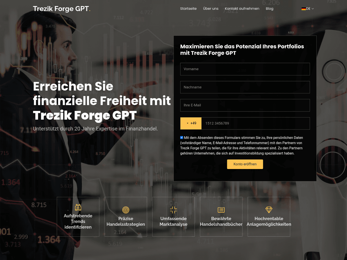 Screenshot der Webseite Thetrezikforgegpttoday (thetrezikforgegpttoday.org)