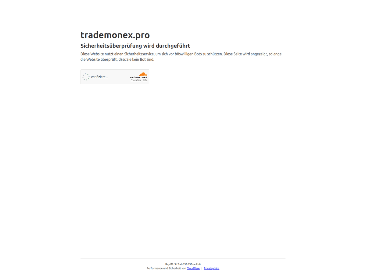 Screenshot der Webseite Trademonex (trademonex.pro)