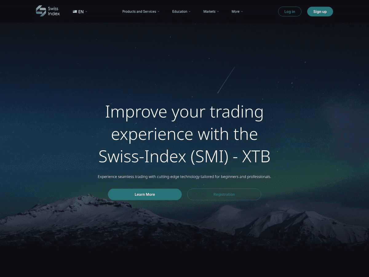 Screenshot der Webseite Swiss Index (swiss-index.com)