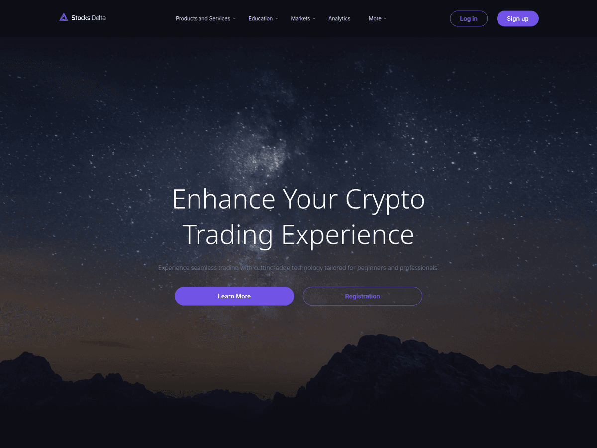 Screenshot der Webseite Stocksdelta (stocksdelta.com)