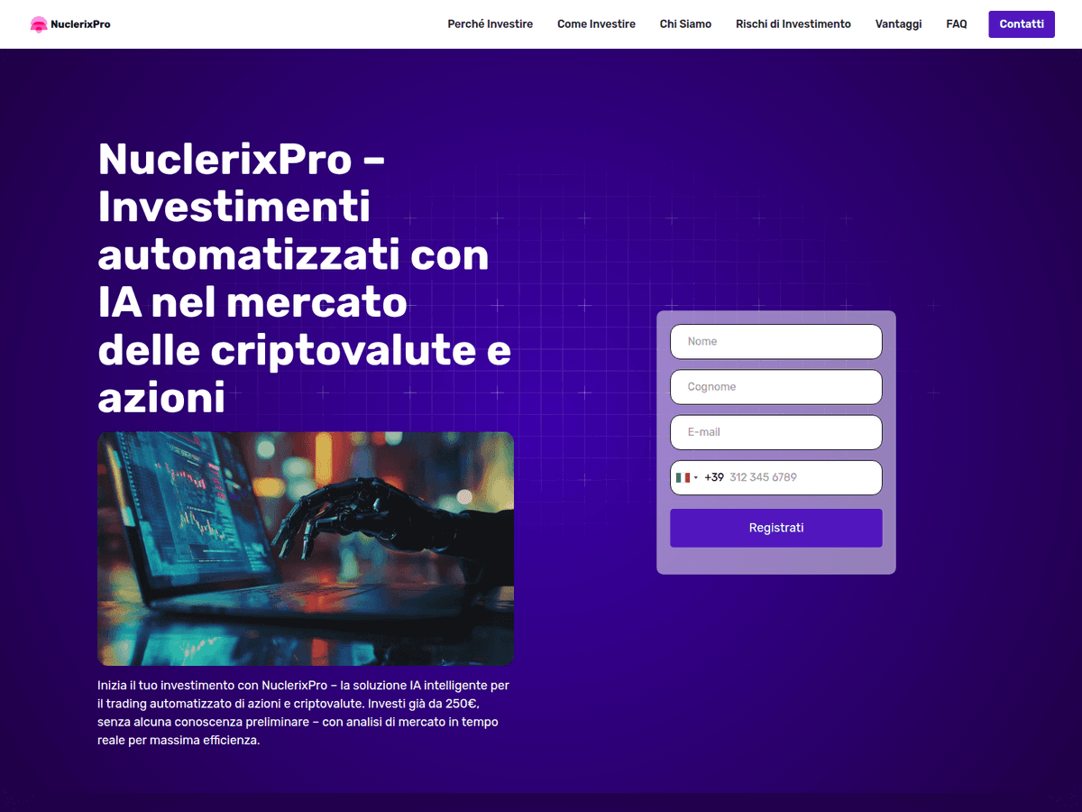Screenshot der Webseite Nuclerixpro (nuclerixpro.org)