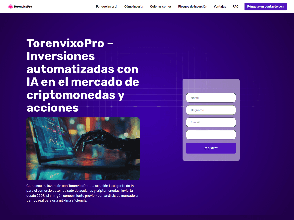 Screenshot der Webseite Torenvixopro (torenvixopro.net)