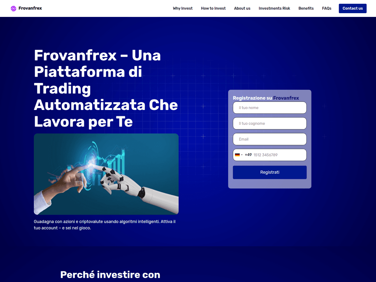 Screenshot der Webseite Frovanfrex (frovanfrex.info)