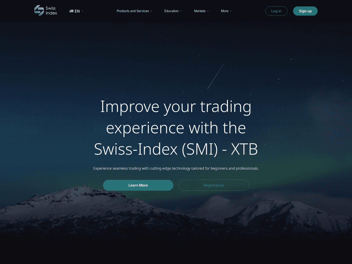 Screenshot der Webseite Swiss Indexx (swiss-indexx.com)