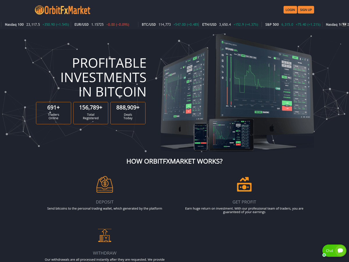 Screenshot der Webseite Fxequityoption (orbitfxmarket.com.fxequityoption.com)