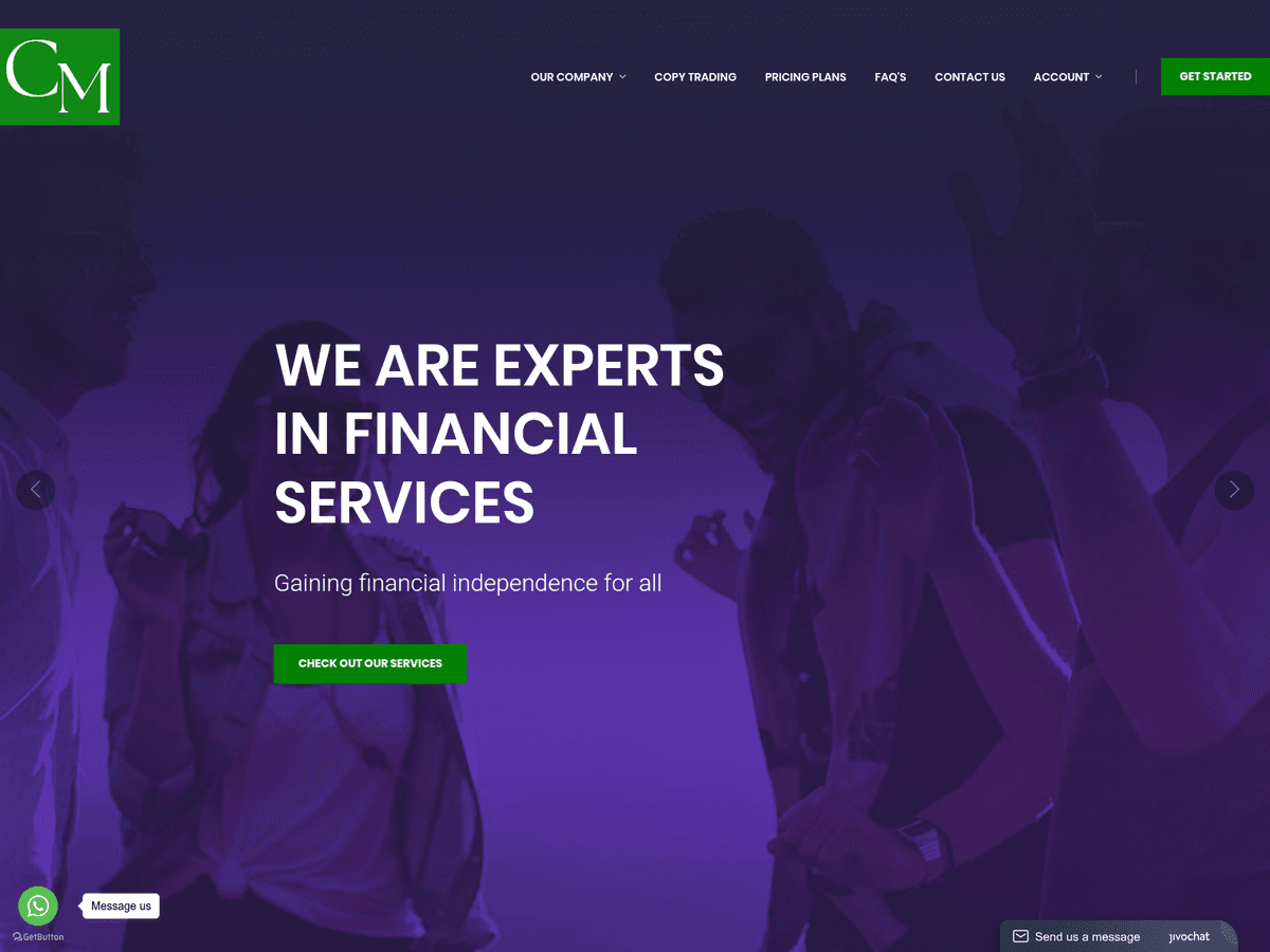 Screenshot der Webseite Premixoptions (premixoptions.com)