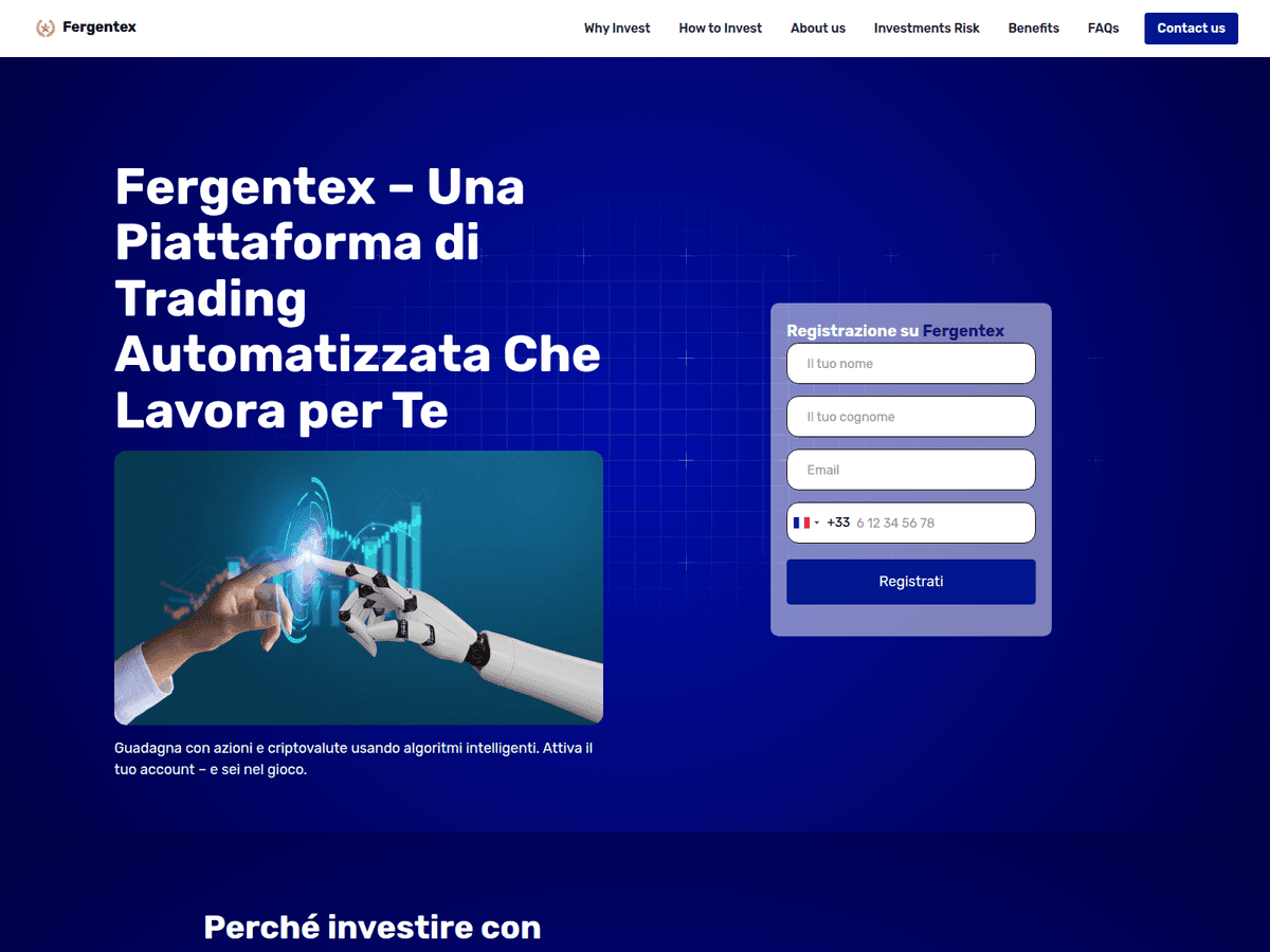 Screenshot der Webseite Fergentex (fergentex.org)