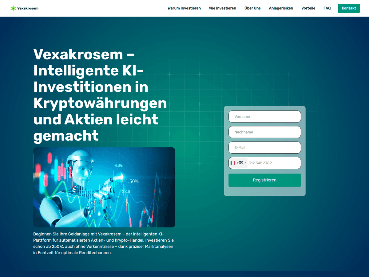 Screenshot der Webseite Vexakrosem (vexakrosem.org)