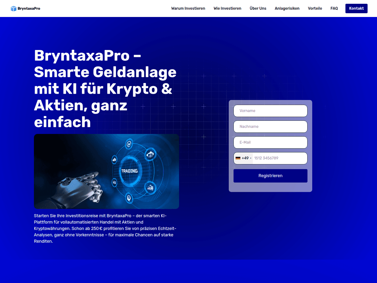 Screenshot der Webseite Bryntaxapro De (bryntaxapro-de.org)