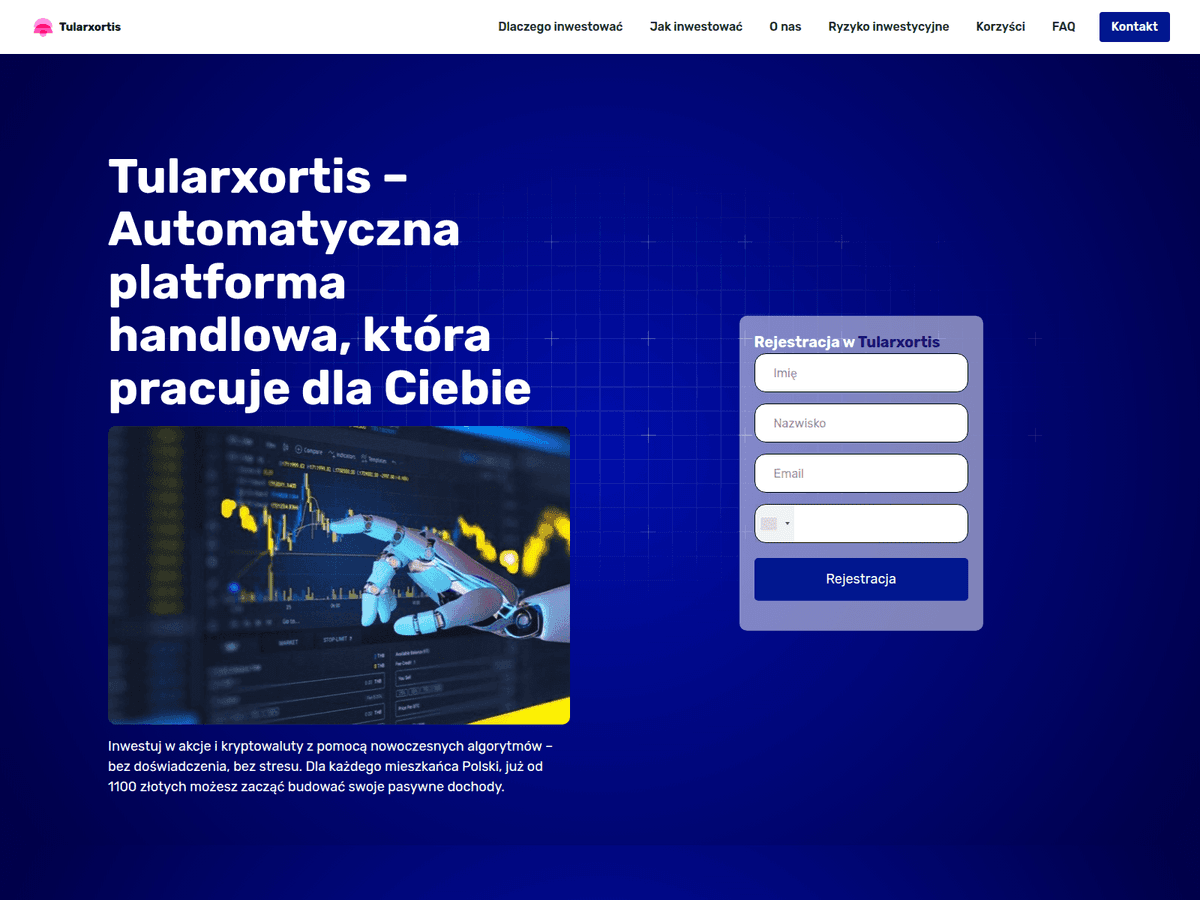 Screenshot der Webseite Tularxorttis (tularxorttis.com)