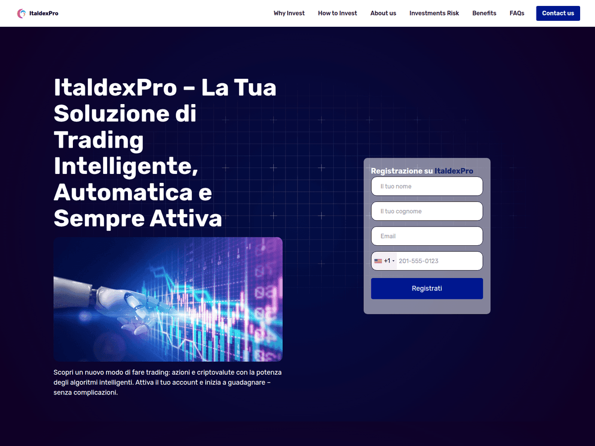 Screenshot der Webseite Italdexxpro (italdexxpro.com)