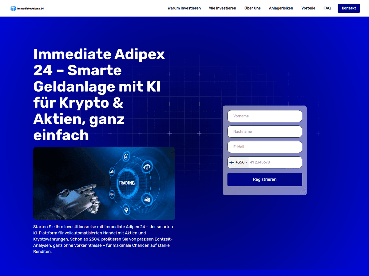 Screenshot der Webseite Immediateadipex24 (immediateadipex24.org)