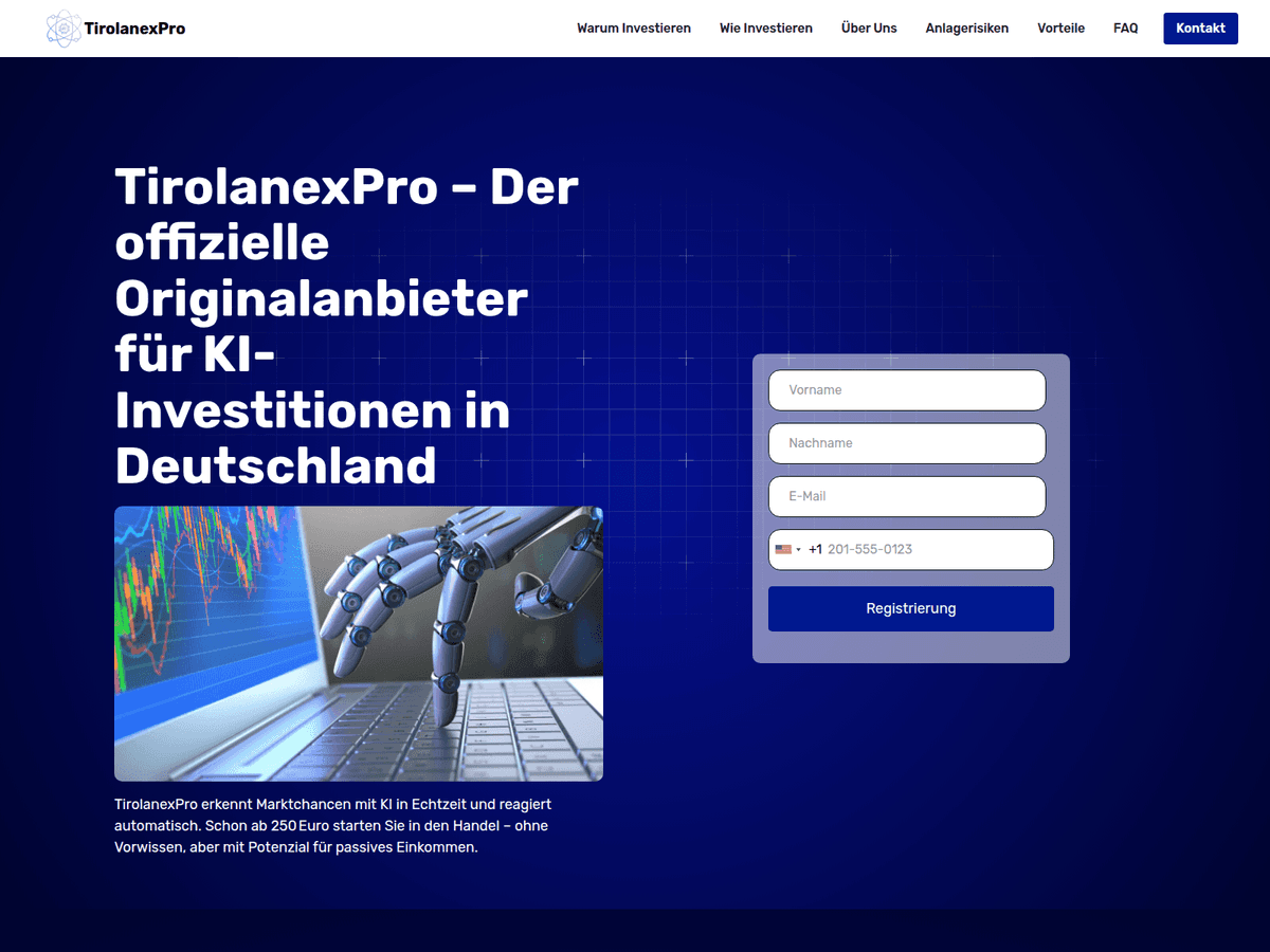 Screenshot der Webseite Tirolanexpro (tirolanexpro.com)