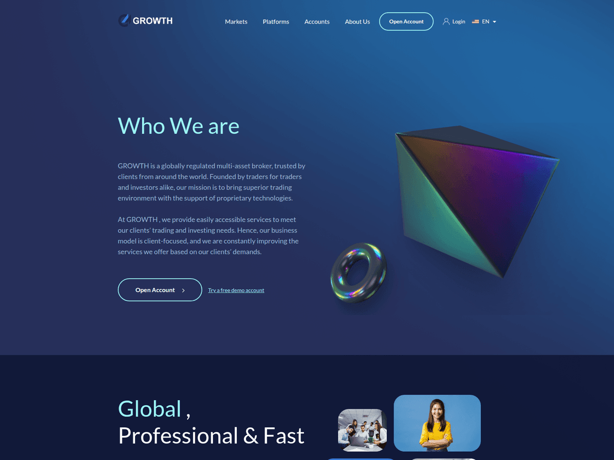 Screenshot der Webseite Growthsavings (growthsavings.com)
