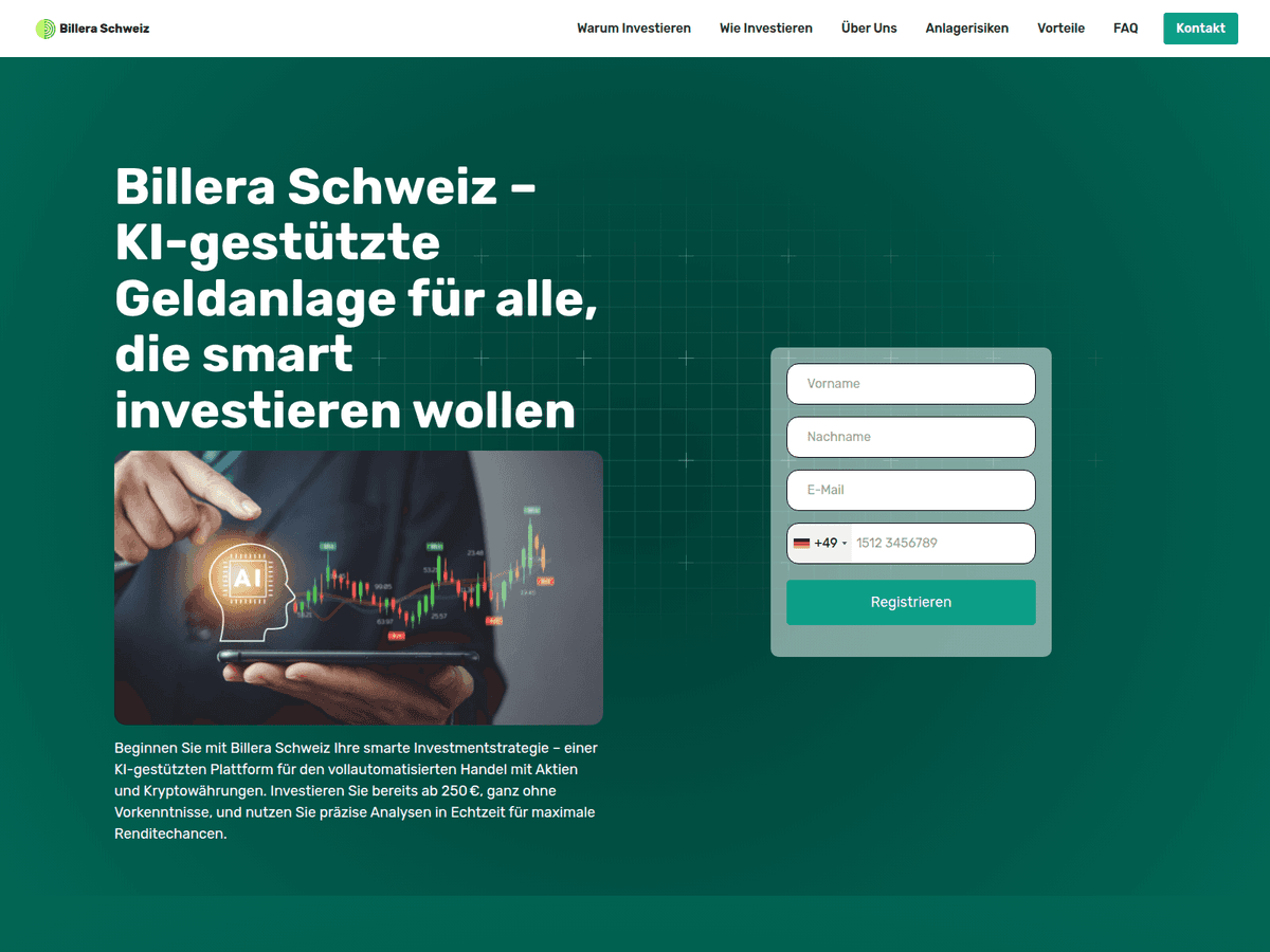 Screenshot von Billeraschweiz