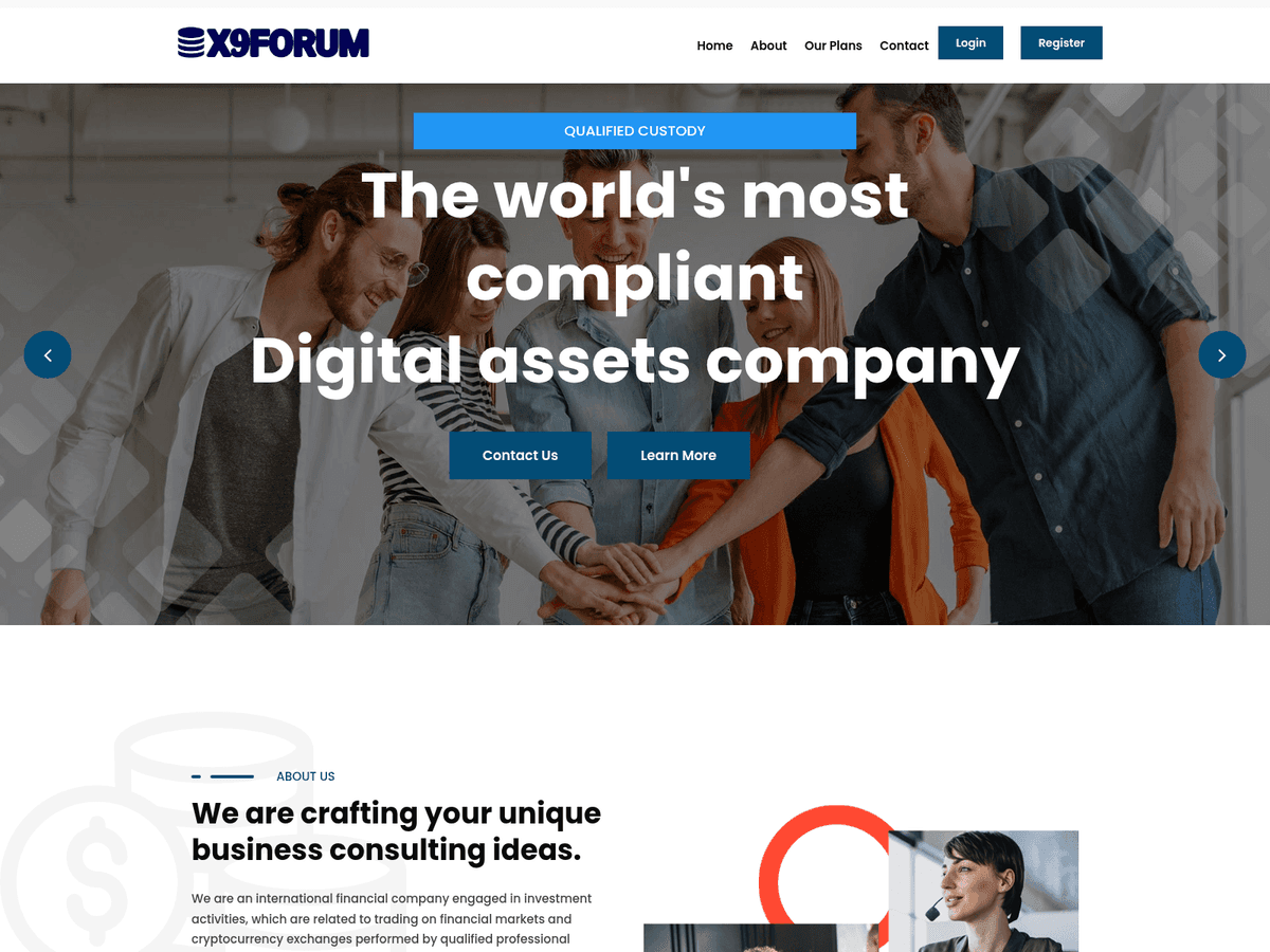 Screenshot der Webseite X9forum (x9forum.com)