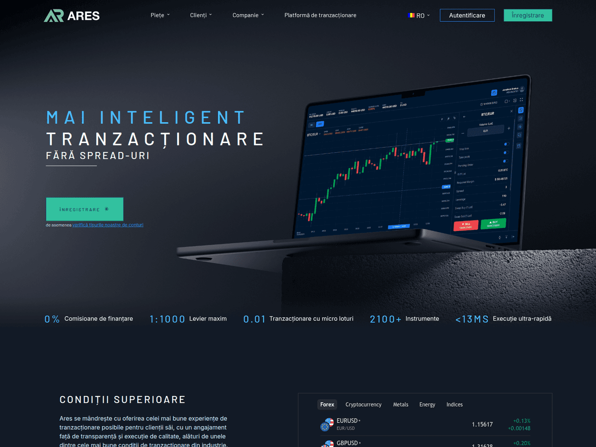 Screenshot von Areslimited