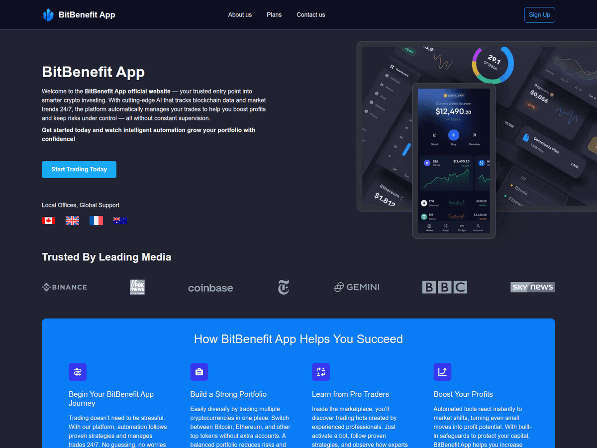Screenshot der Webseite Benefitbit (benefitbit.com)