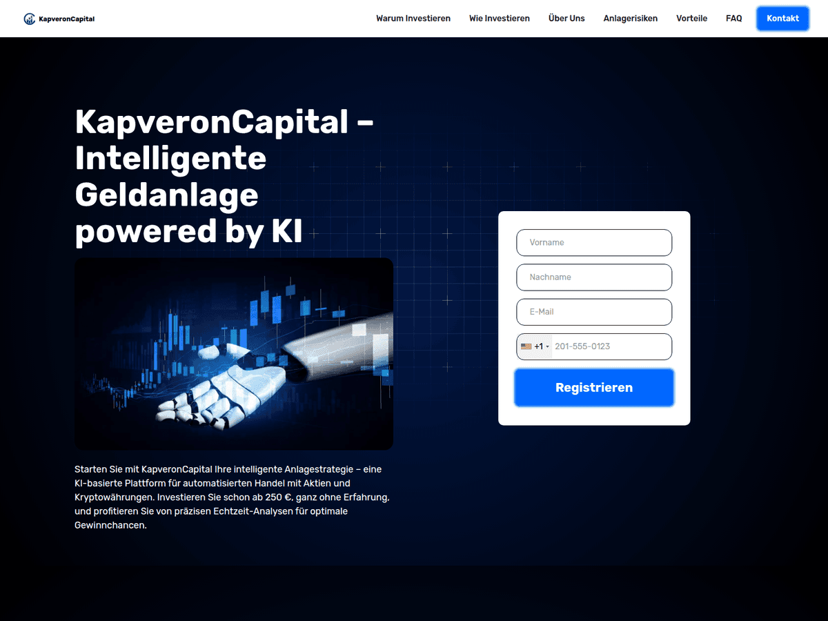 Screenshot der Webseite Kapveroncapitalex (kapveroncapitalex.de)