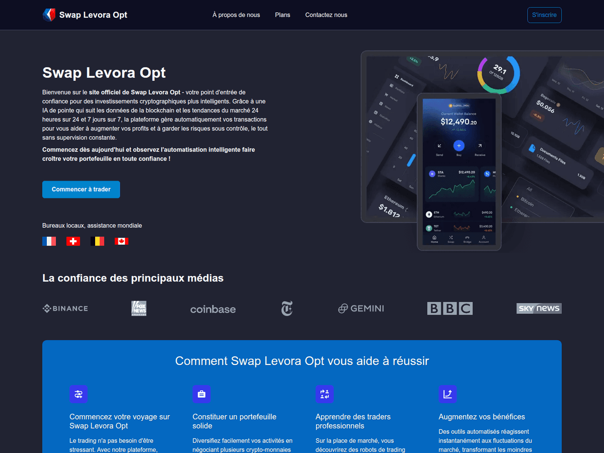 Screenshot der Webseite Swaplevoraopt (swaplevoraopt.fr)