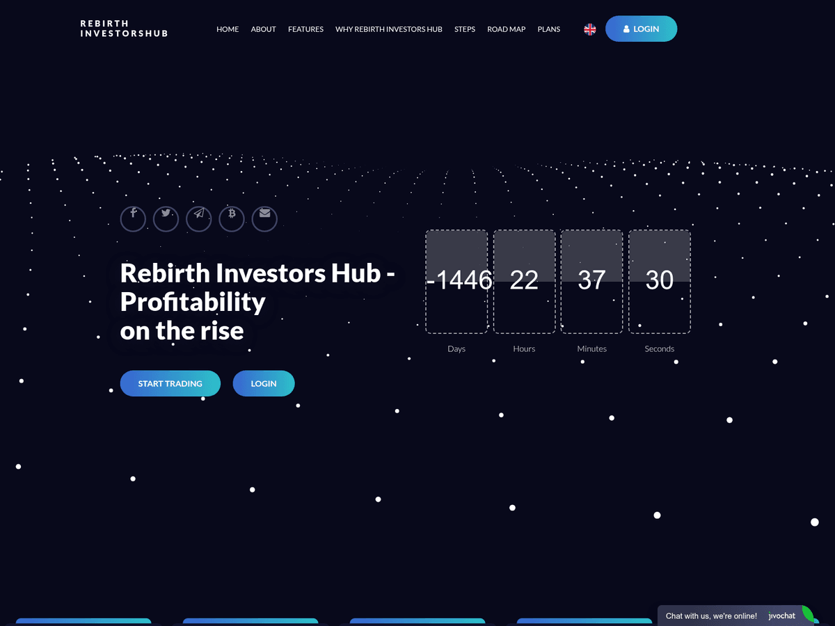 Screenshot der Webseite Rebirthinvestorshub (rebirthinvestorshub.com)