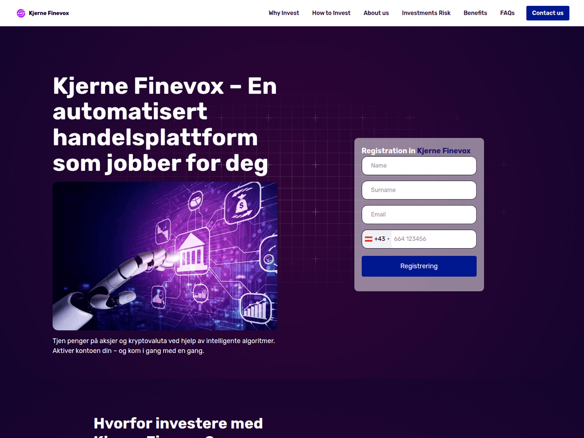 Screenshot der Webseite Kjernefinevoxex (kjernefinevoxex.org)