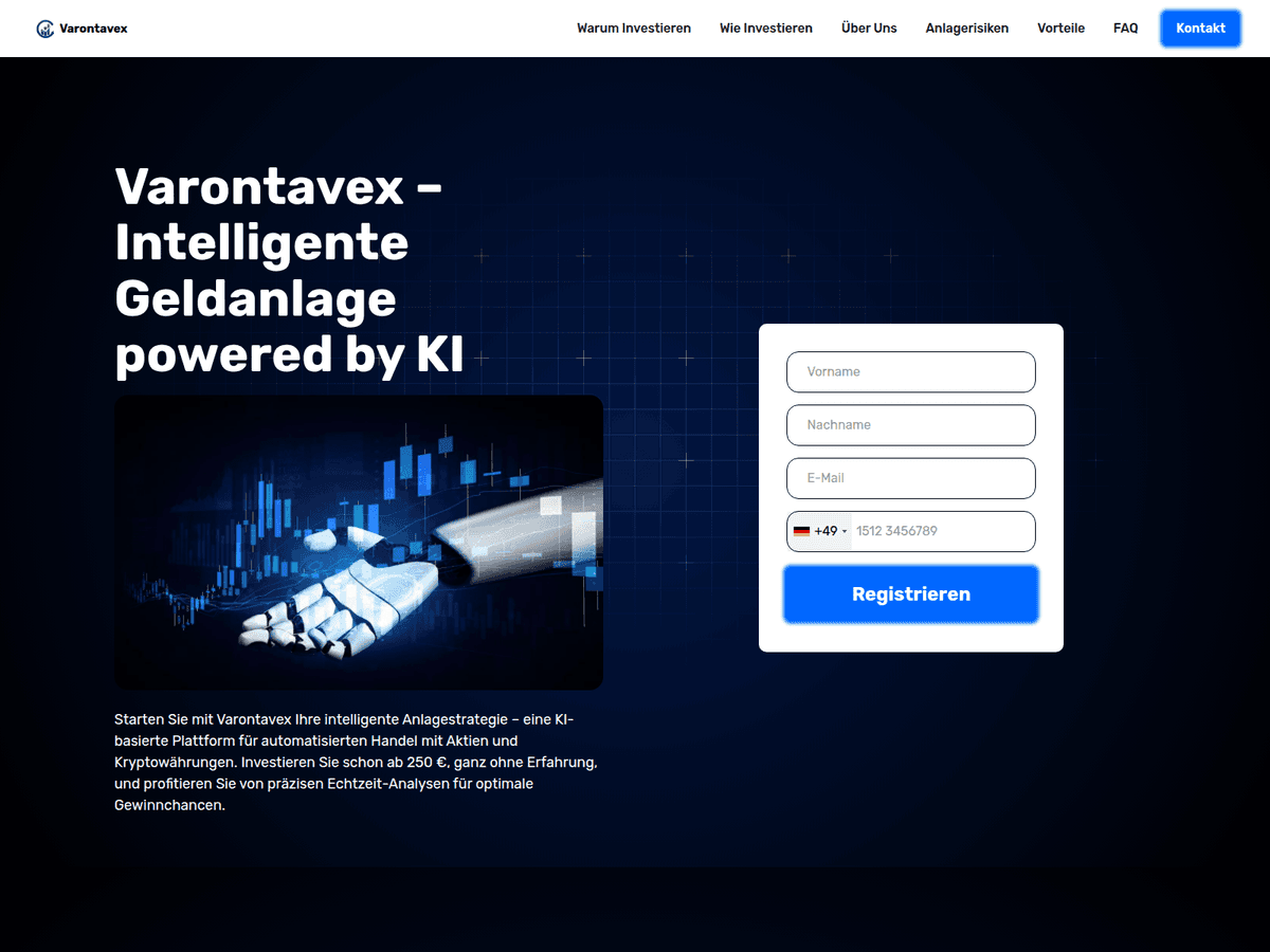 Screenshot der Webseite Varontavexx (varontavexx.de)