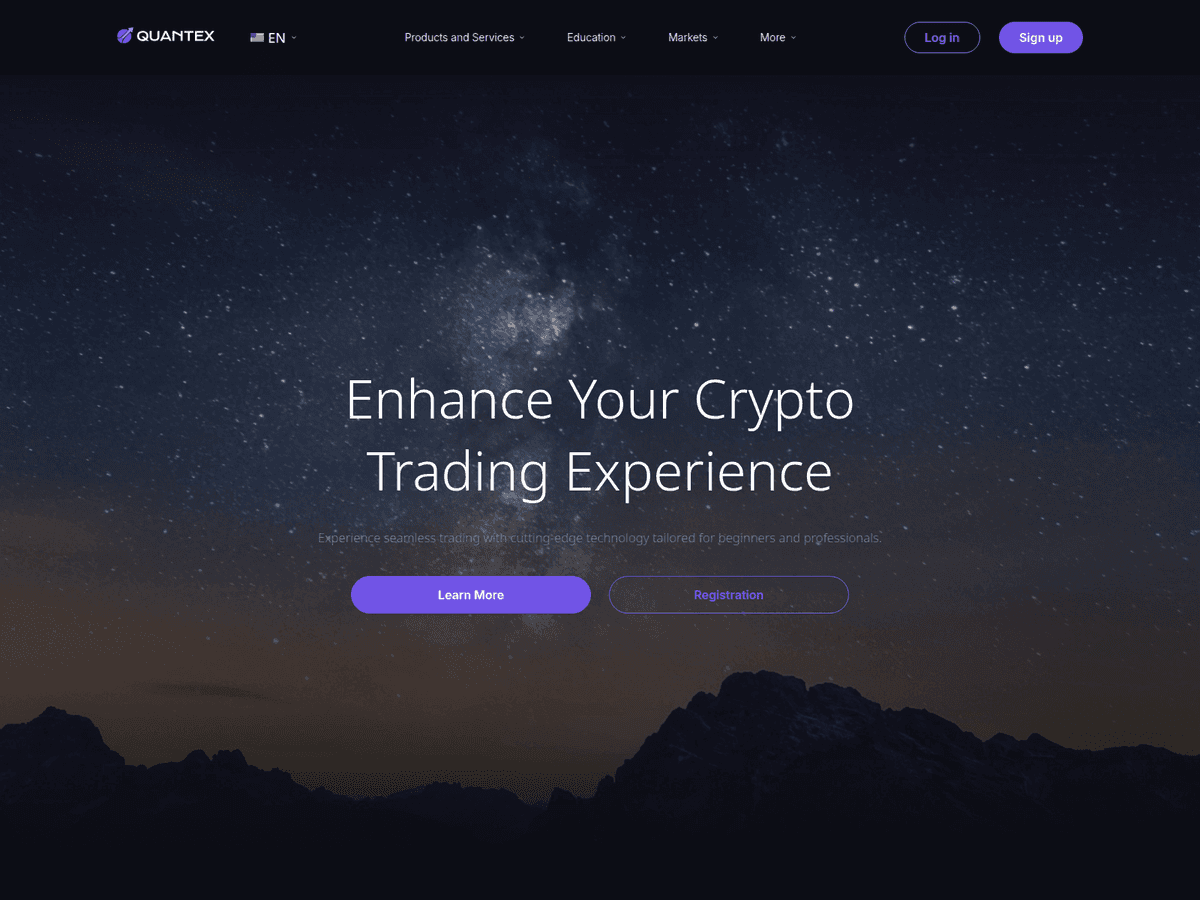 Screenshot der Webseite Quantexltd (quantexltd.co)