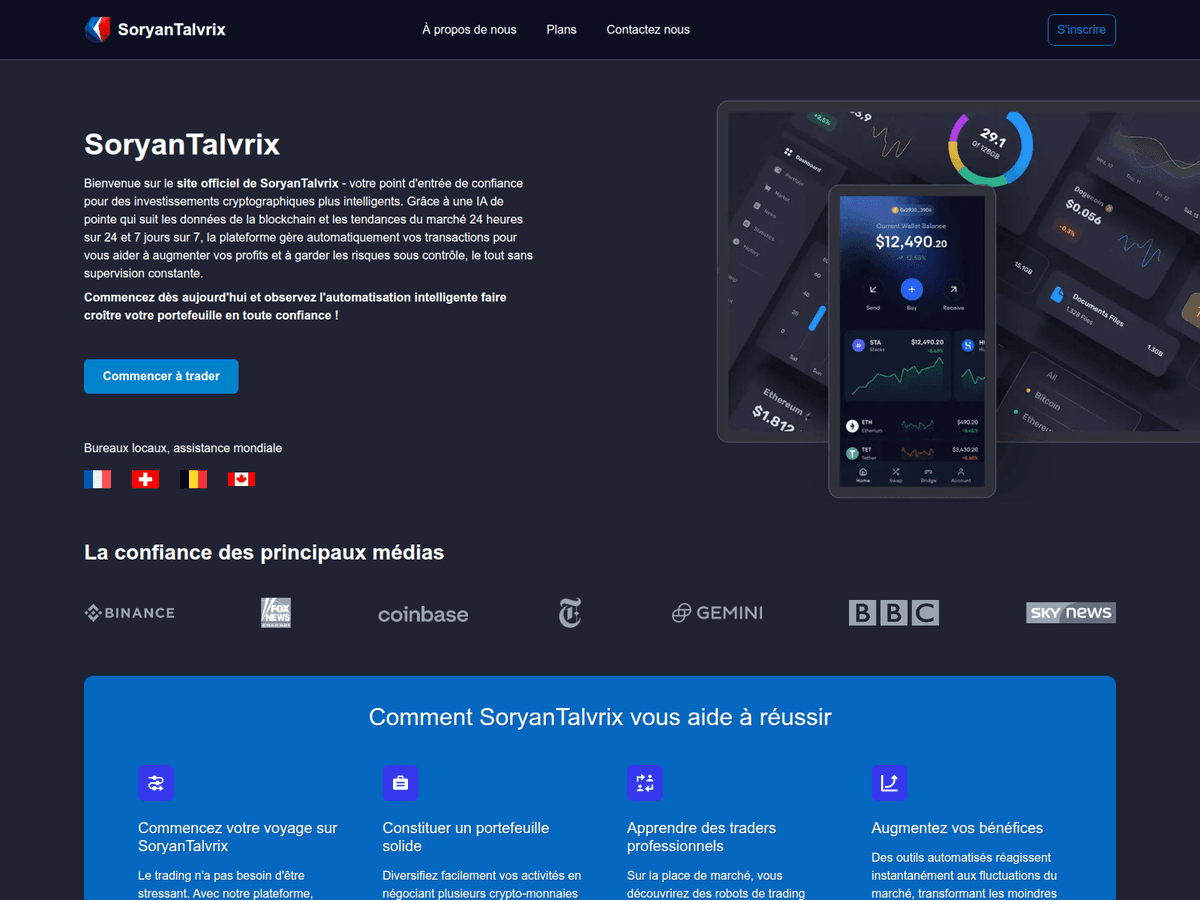 Screenshot der Webseite Soryantalvrix (soryantalvrix.fr)