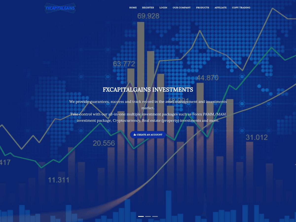 Screenshot der Webseite Fxcapitalgains (fxcapitalgains.org)