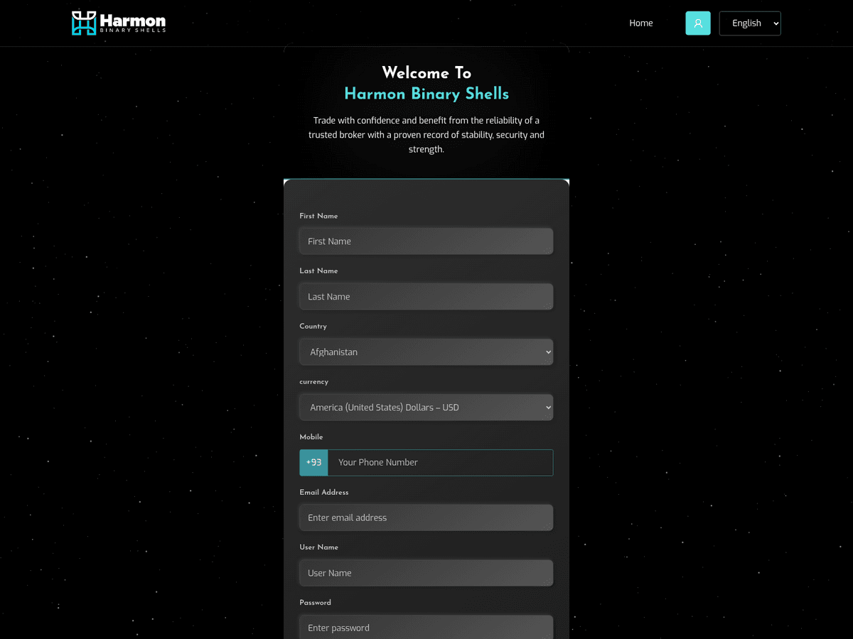 Screenshot von Harmonoffshoreshells
