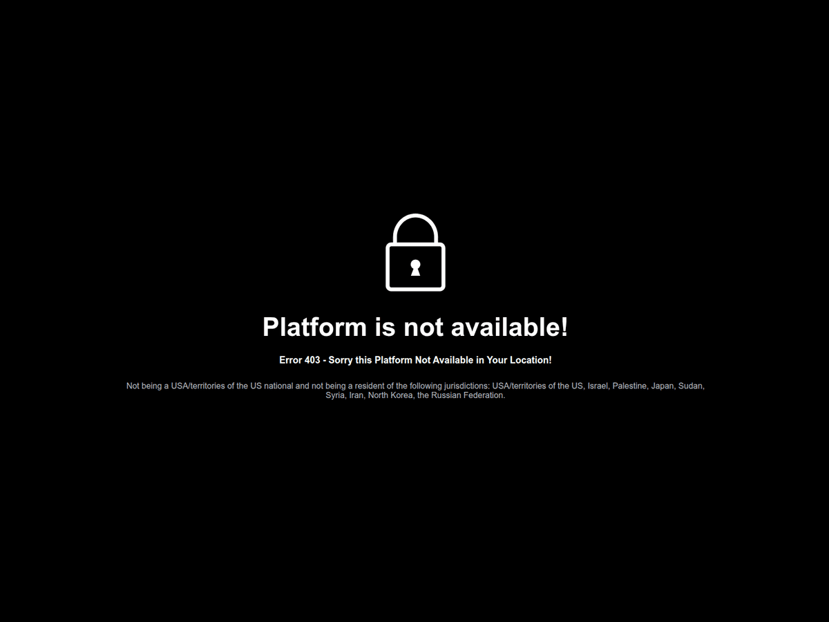 Screenshot von Zenitdex Platform