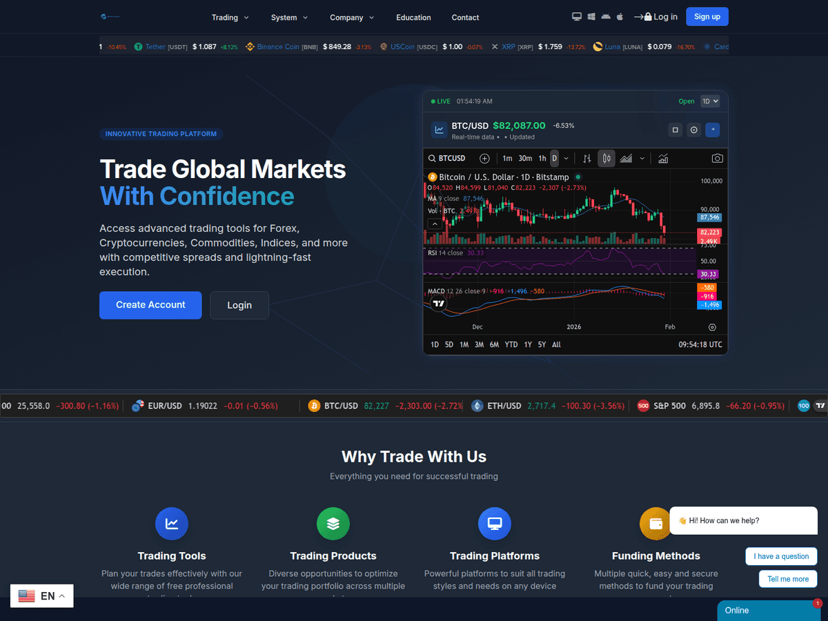 Screenshot der Webseite Cryptixchain (cryptixchain.org)