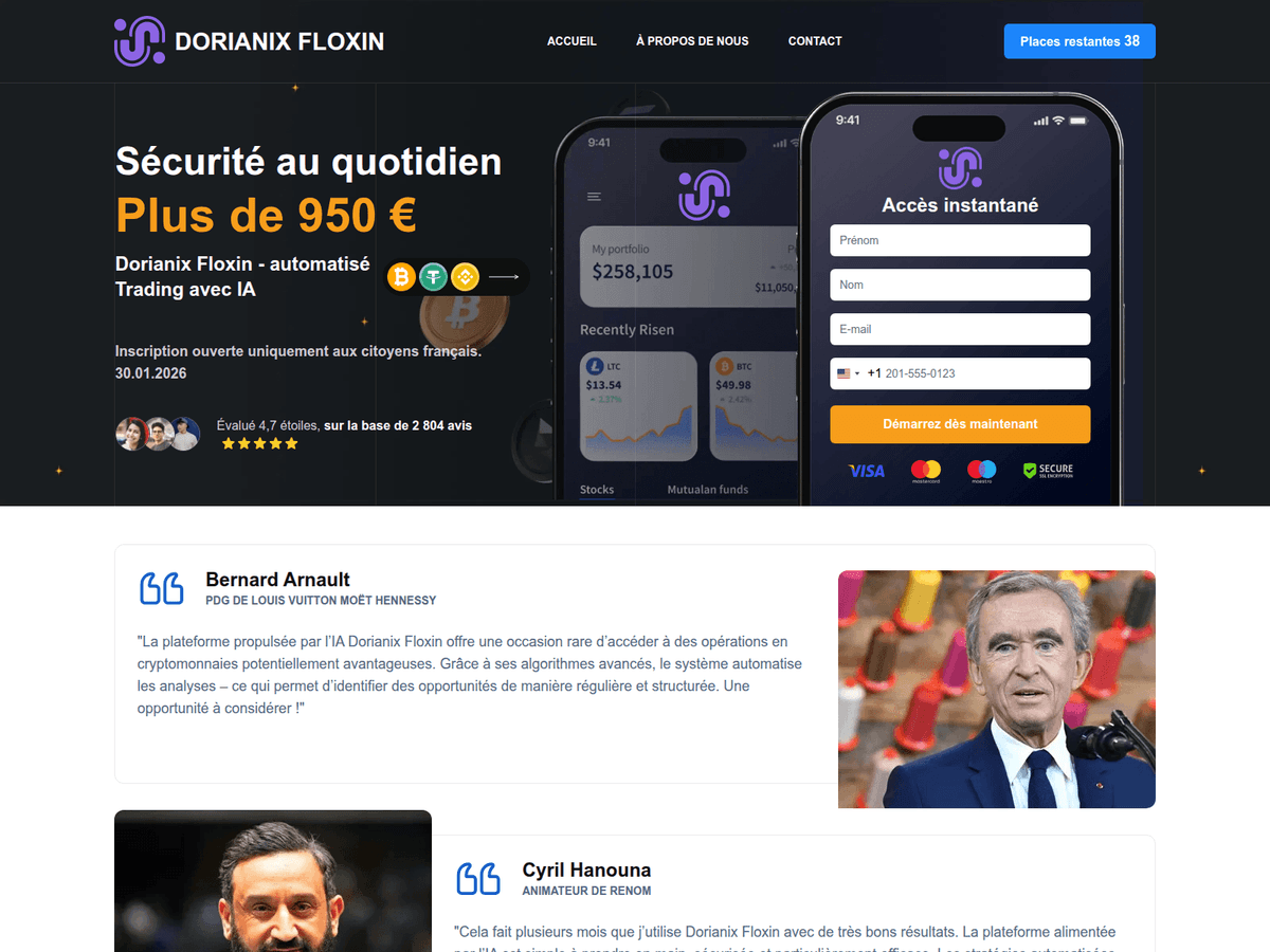 Screenshot der Webseite Dorianixfloxin (dorianixfloxin.com)