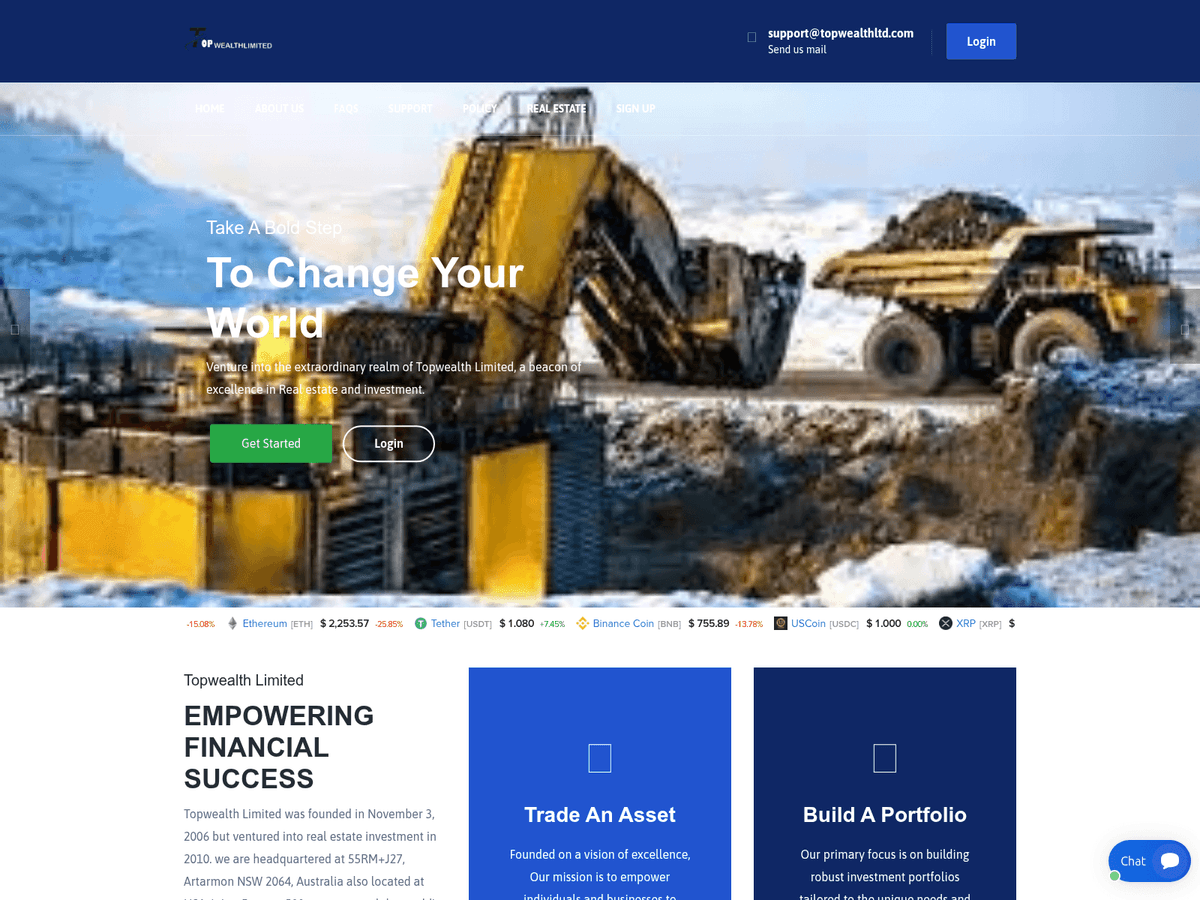 Screenshot der Webseite Topwealthltd (topwealthltd.com)