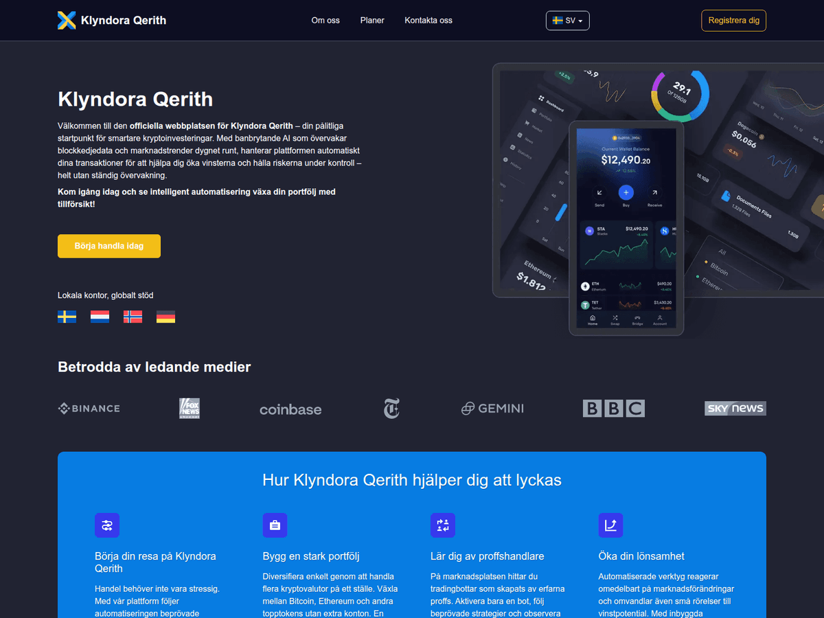Screenshot der Webseite Klyndoraqerith (klyndoraqerith.com)