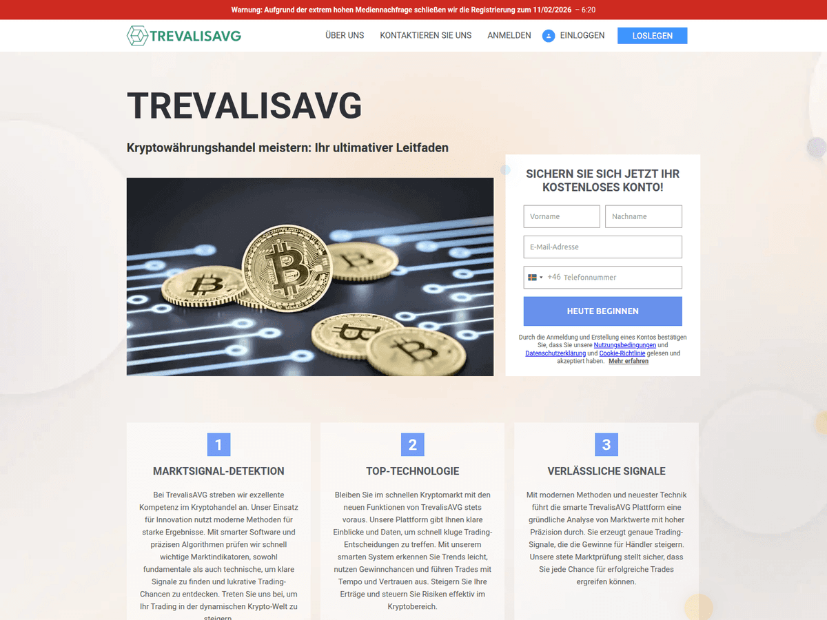 Screenshot der Webseite Trevalisavg Das (trevalisavg-das.com)
