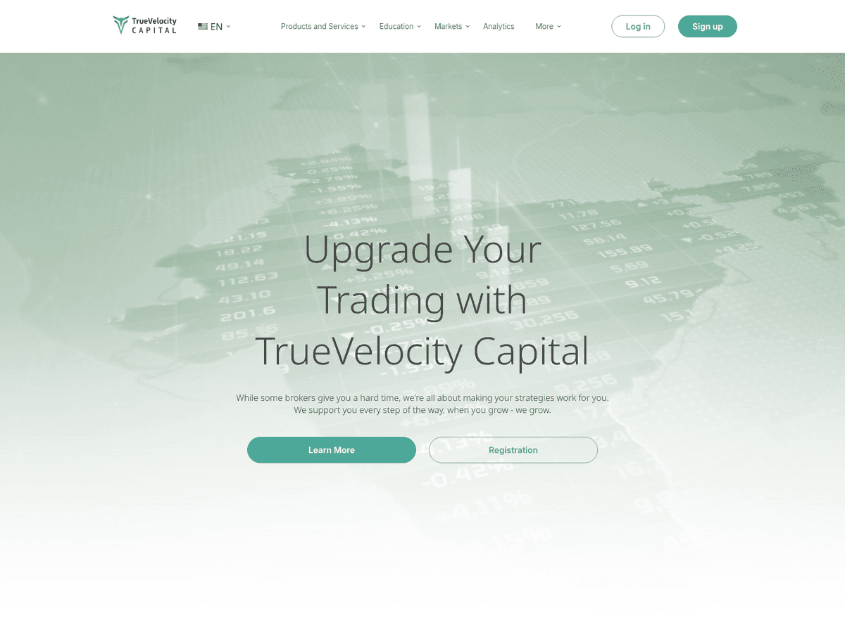 Screenshot der Webseite Tvctrader (tvctrader.com)