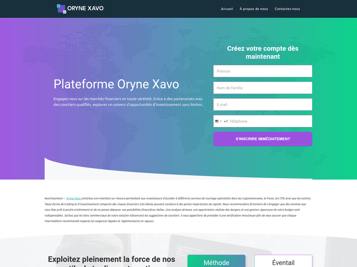 Screenshot der Webseite Orynexavo Fr (orynexavo-fr.com)