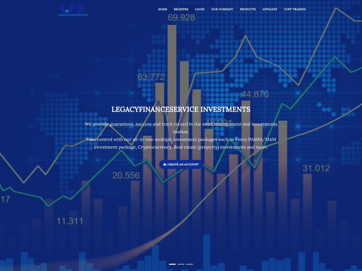 Screenshot der Webseite Legacyfinanceservice (legacyfinanceservice.com)