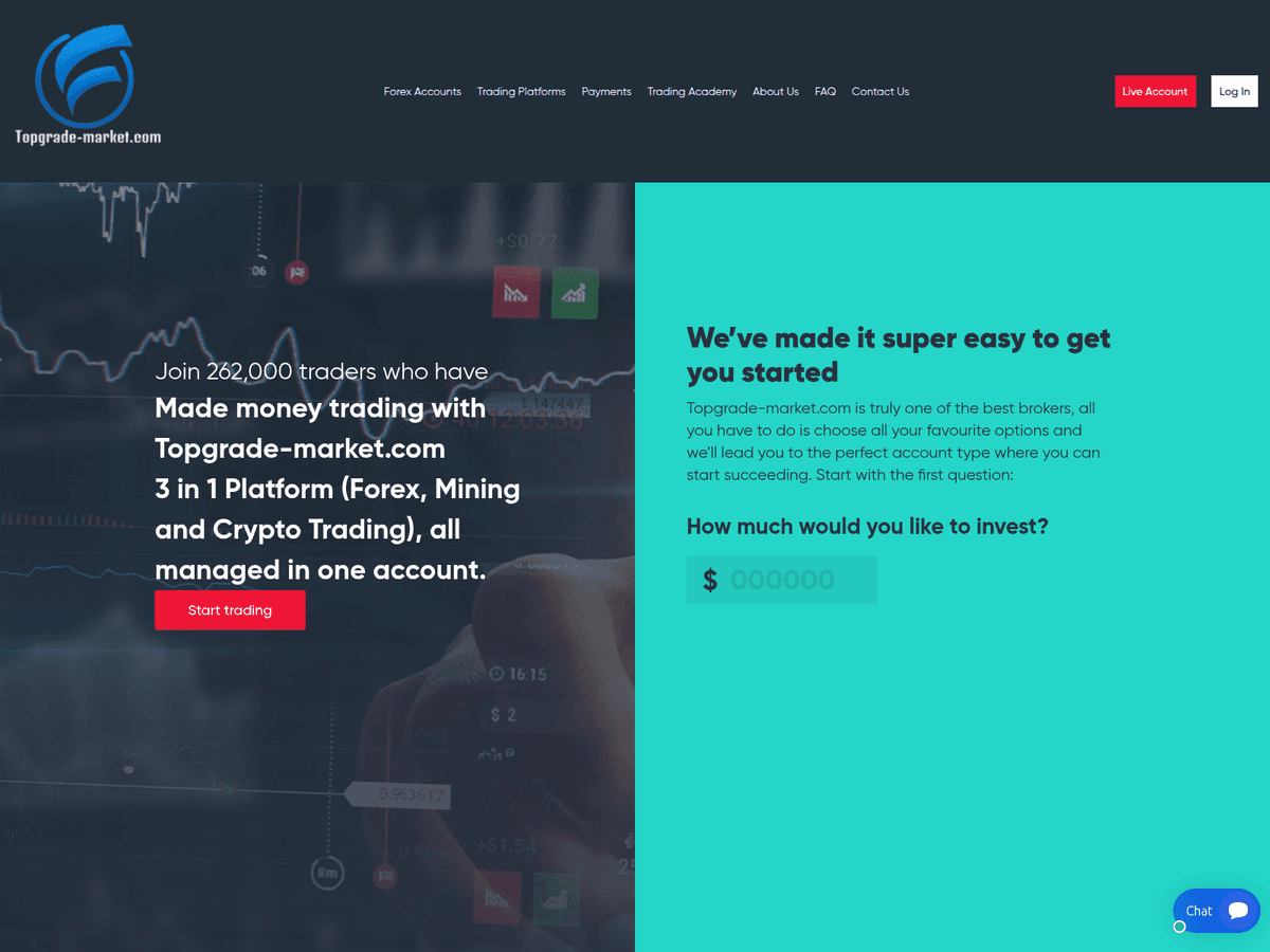 Screenshot der Webseite Topgrade Market (topgrade-market.com)