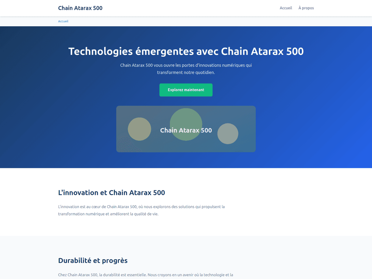 Screenshot der Webseite Chainatarax500 (chainatarax500.org)