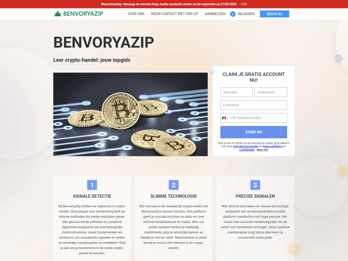 Screenshot der Webseite Benvoryazip Yte (benvoryazip-yte.com)