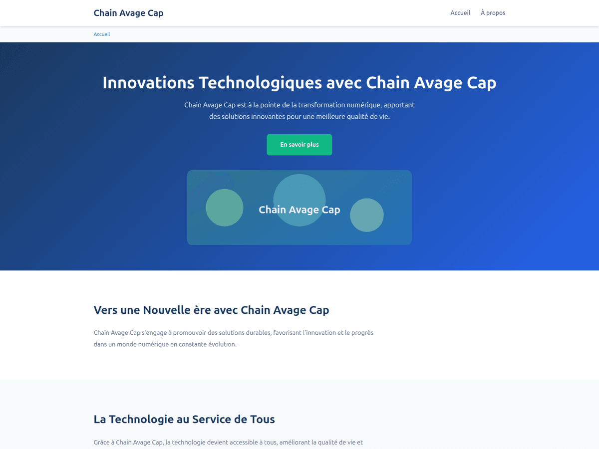 Screenshot der Webseite Chain Avage Cap (chain-avage-cap.org)