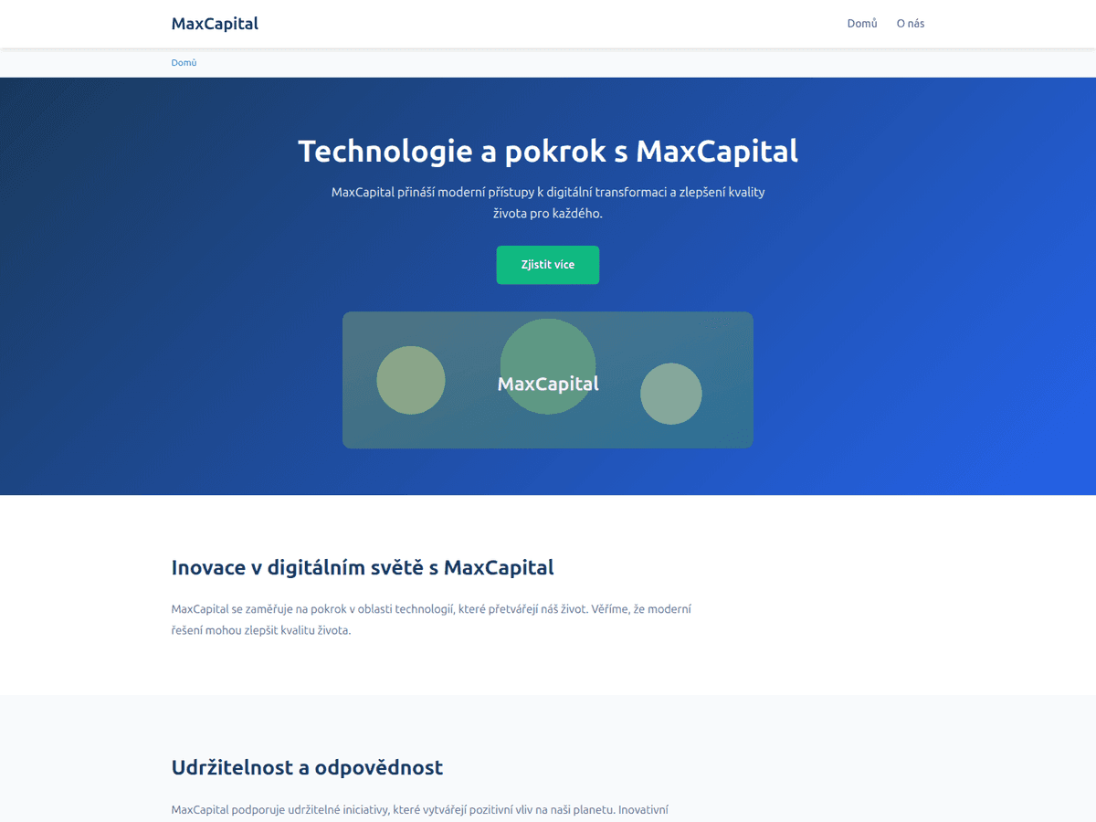Screenshot der Webseite Max Capital (max-capital.org)