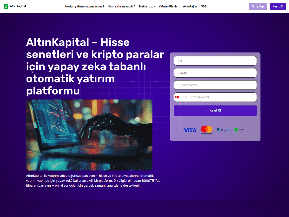 Screenshot von Altnkapital